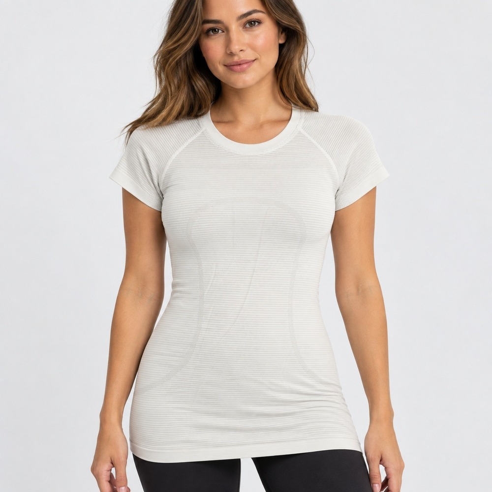 Lululemon Swiftly Tech Short Sleeve 2.0 Shirt Light Gray Size 6